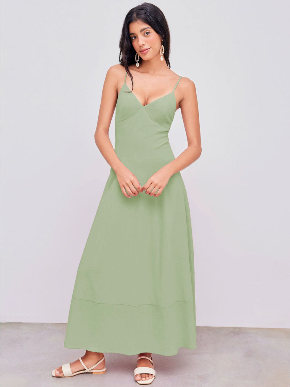 ZARA Unique Design Flattering Elegant Waist Cinching Sleeveless Dress